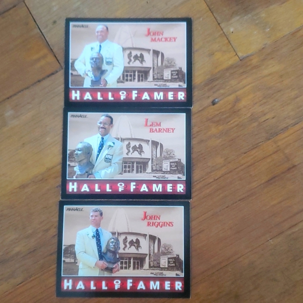 Pinnacle hall of fame cards
